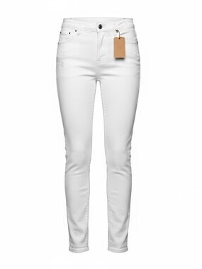 Slim High-Rise White Skinny Jeans for Women